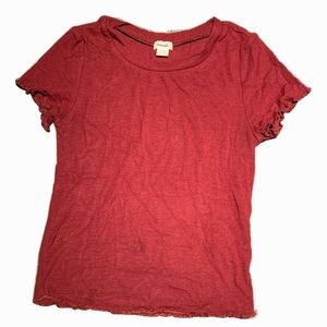 Garage lettuce leaf baby tee ✨